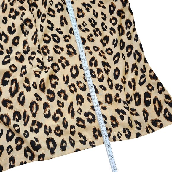 Chicos Womens Top Size 3P US LG/XL Petite Leopard Print Blouse Work Wear Career - Picture 5 of 10